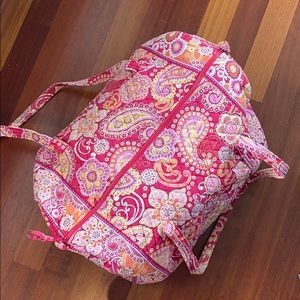 Vera Bradley Large Duffel Bag Raspberry Fizz